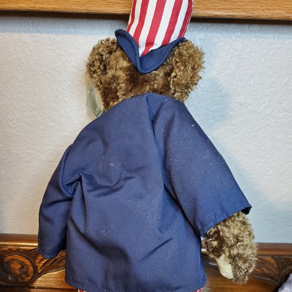 Patriotic Uncle Sam Ty Beanie Babies Bear Samuel I - Picture 2 of 4